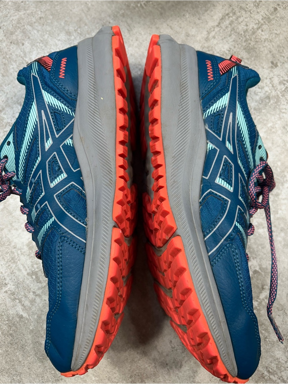 ASICS Trail Scout 2 Women's Size 10 Teal Blue Running Shoes with Coral Accents - Picture 11 of 14